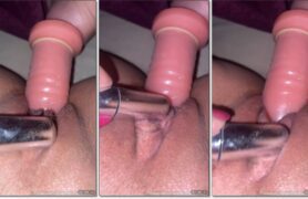 Julinha Gouveia fazendo um vídeo bem sexy se masturbando com a câmera bem perto da xoxota