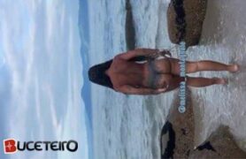 Vídeos safados da Melissa Montagnole Tiktoker gostosa na praia
